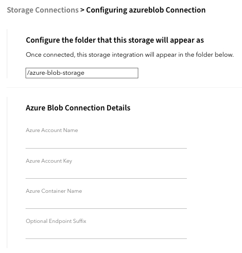 Configuring your Azure Blob Storage in Couchdrop