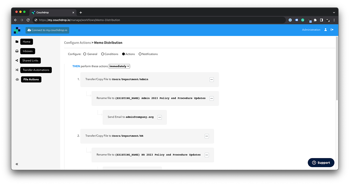 Renaming a file automatically with file automations