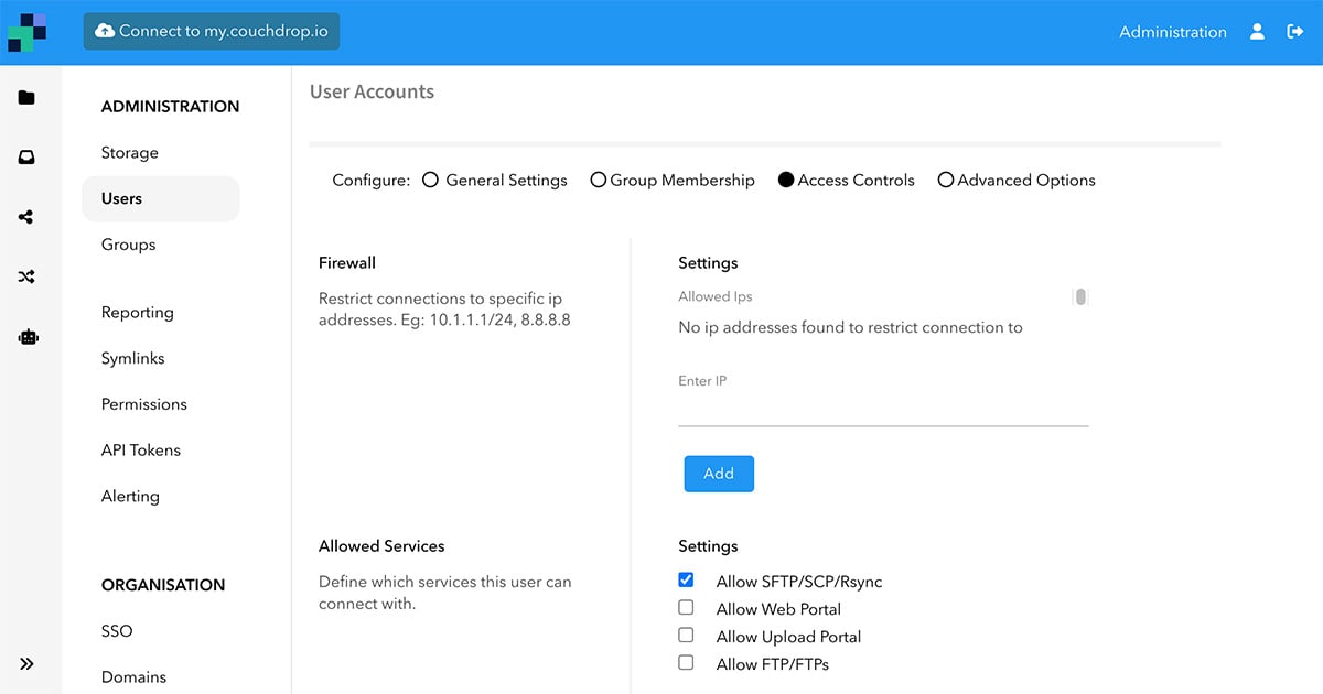 Configure user permmissions for HIPAA file share