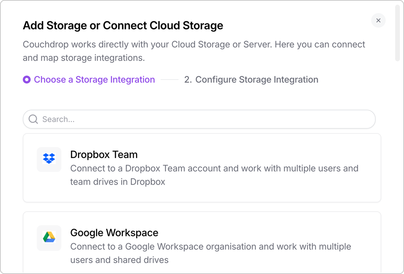 Connect to your cloud storage
